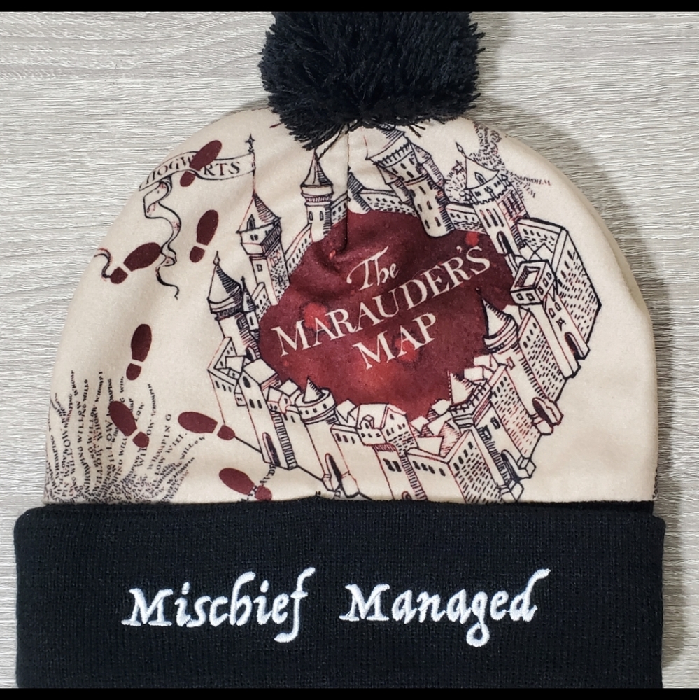 Never Worn Harry Potter Mischief Managed Beanie